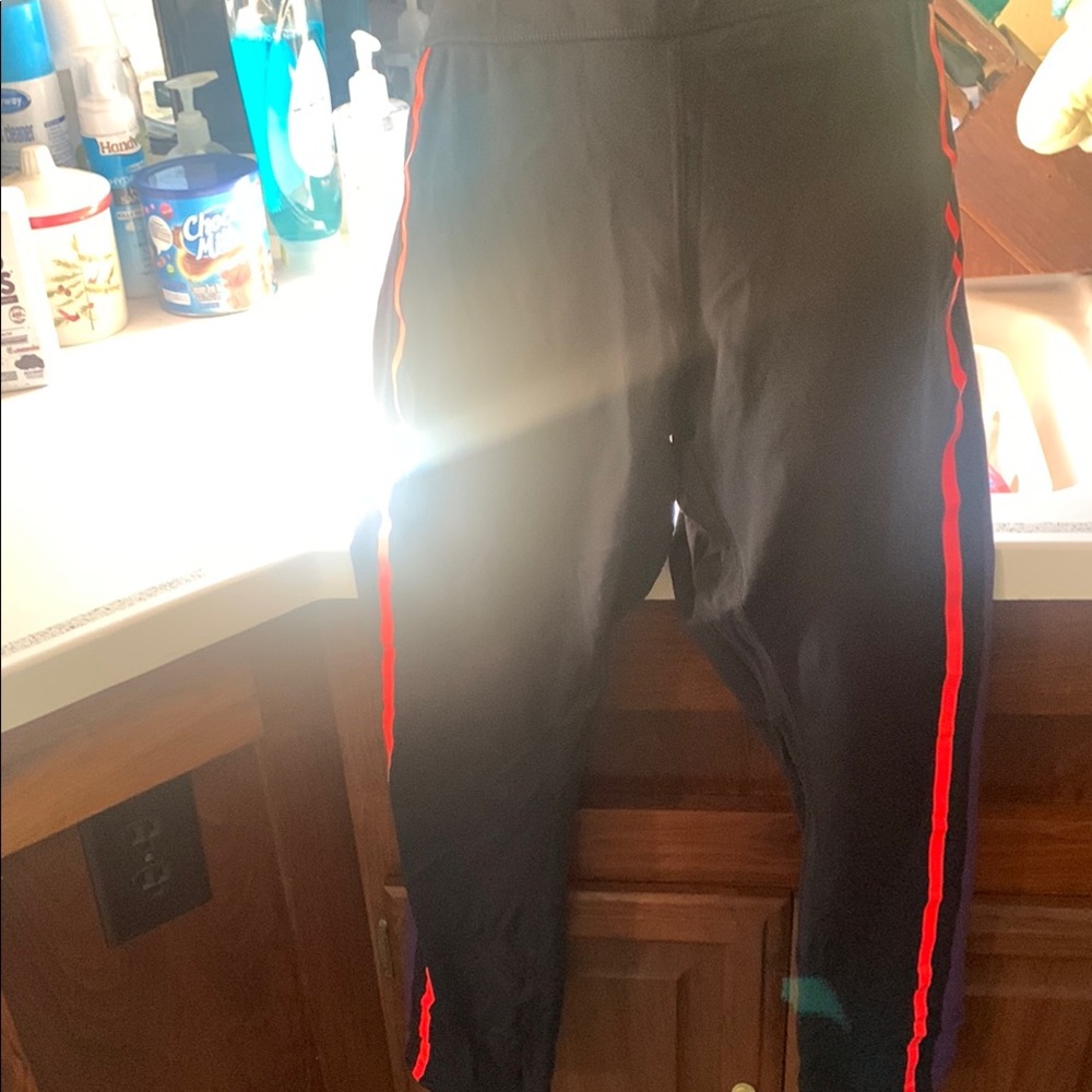 Avia Black and Red Joggers with Athletic Fit
